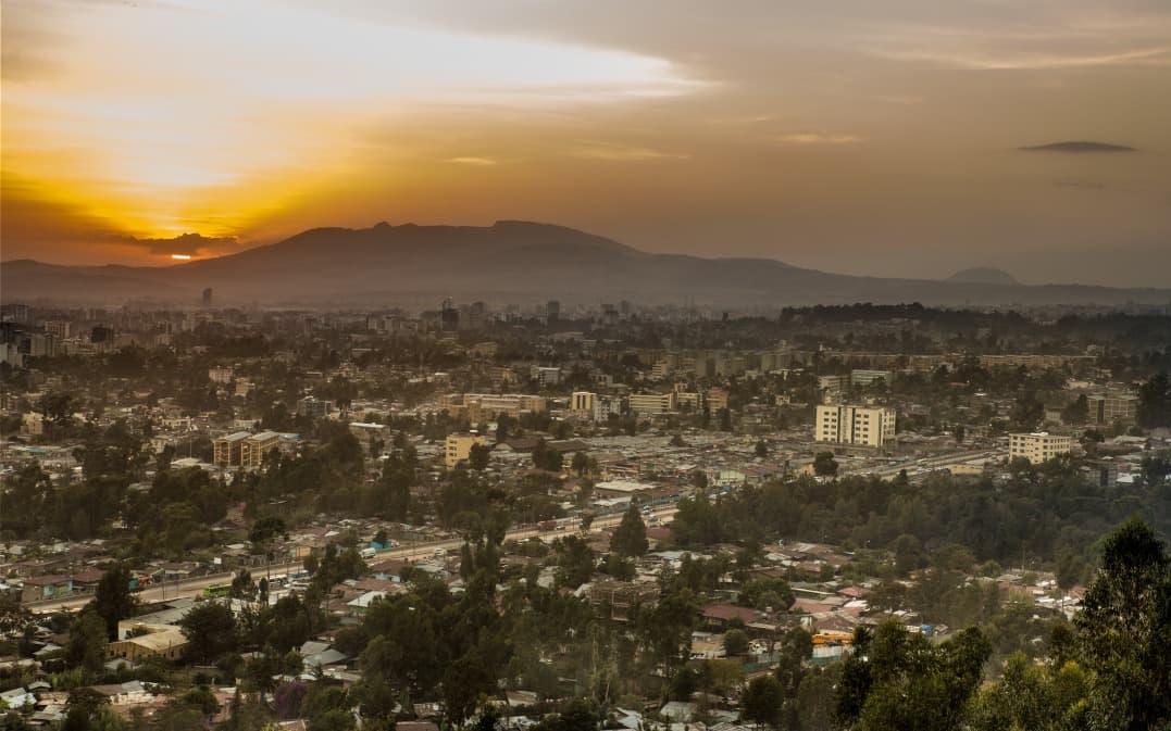arial view addis abeba